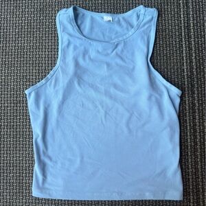 Sky Blue Sleeveless Women's Tank Top